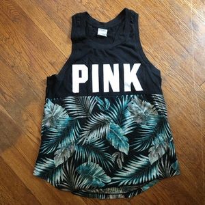 PINK Victoria’s Secret Racerback Tropical Tank
